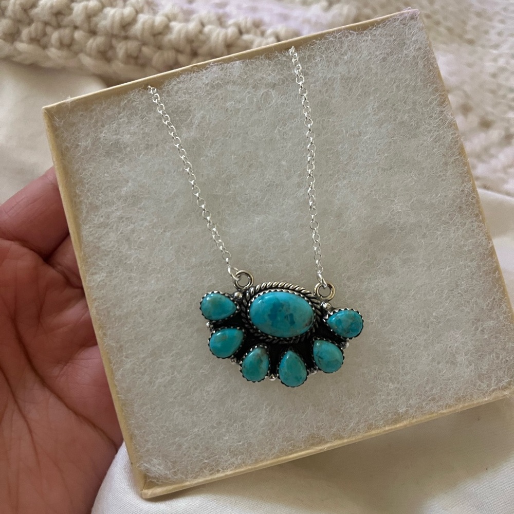 Turquoise Silver Necklace